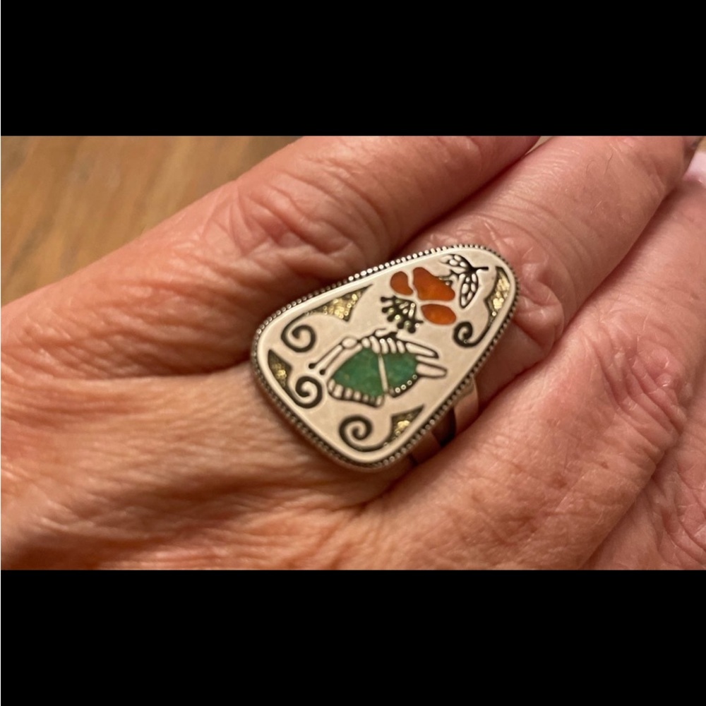 Carolyn Pollack Relios RNL Laconsello Zuni Inlay Ring🌵 - Picture 4 of 10